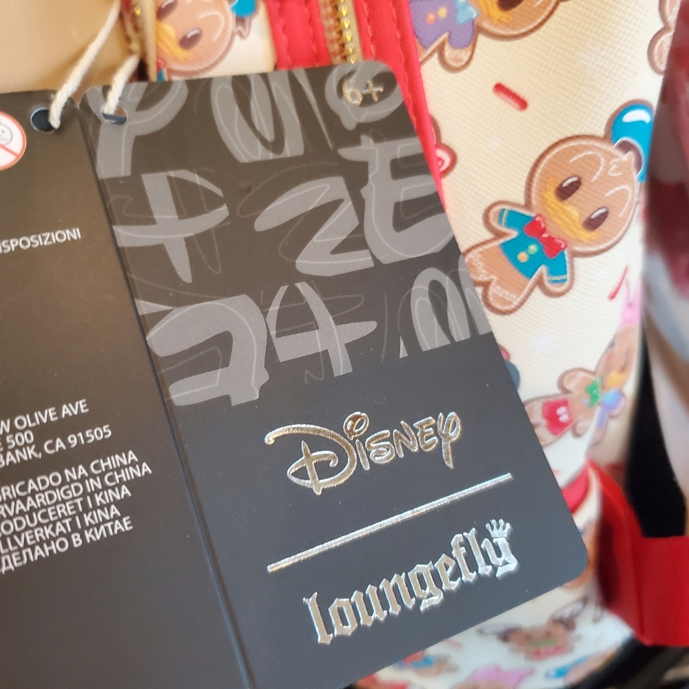 Mickey and Minnie Gingerbread Loungefly Backpack-NWT - Picture 4 of 8